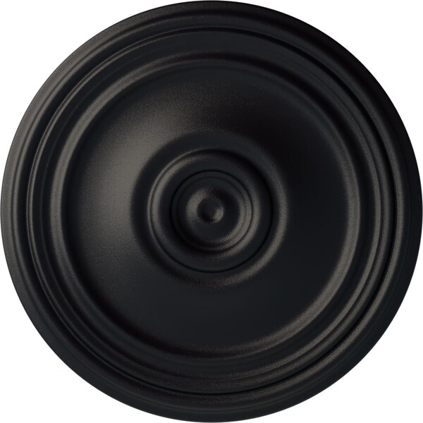 Ekena Millwork Reece Ceiling Medallion (Fits Canopies up to 6 3/4"), Hand-Painted Steel Gray, 21"OD x 1 1/4"P CM21RESGS - main
